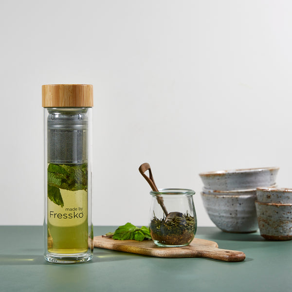 Moroccan Style Mint Tea in glass Fressko LIFT flask