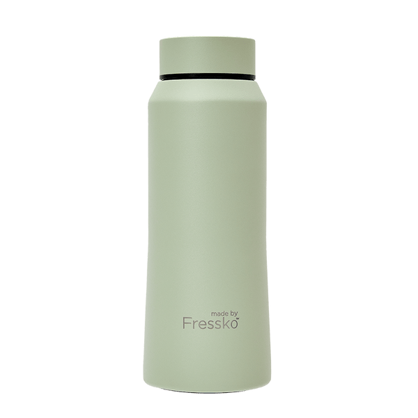 Insulated Stainless Steel Drink Bottle - CORE 34oz - Sage Made By Fressko Insulated Stainless Steel