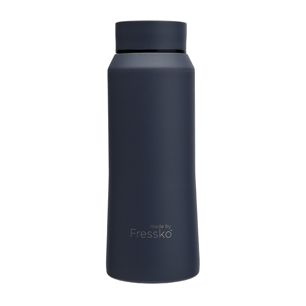 Insulated Stainless Steel Drink Bottle - CORE 34oz - Denim Made By Fressko Insulated Stainless Steel